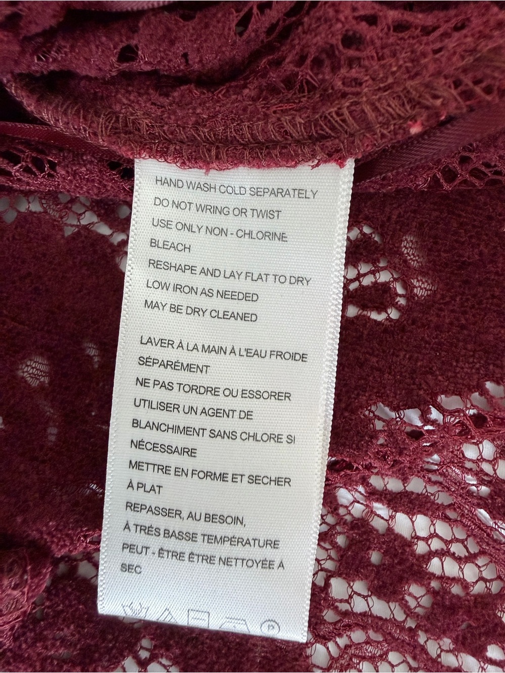 FREE PEOPLE FAITH BUTTONDOWN -
CABERNET size XS - Picture 10 of 11
